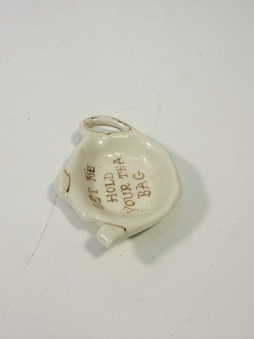 Tea Bag Holder Let me Hold your Tea Bag Lu Arts of California Ceramic Hand Paint - Picture 8 of 15